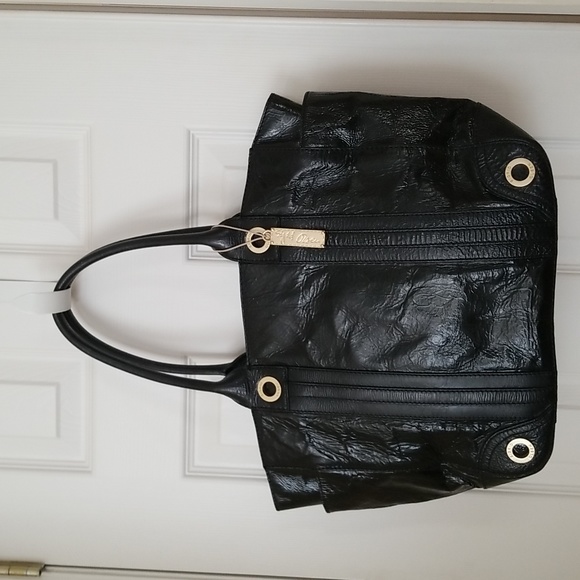 Sigrid Olsen Black Patent Leather Tote - Picture 7 of 11